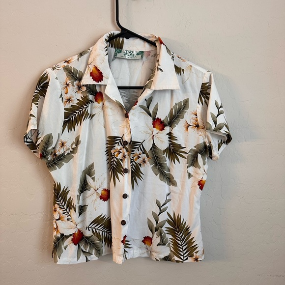 Two Palms Hawaiian Orchid White Shirt - Picture 4 of 6